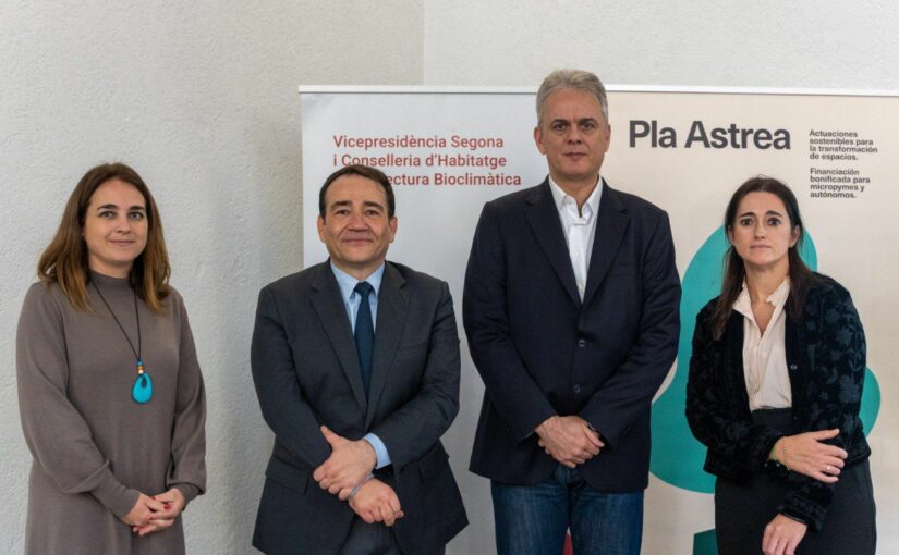 LA GENERALITAT PRESENTA EL PLAN ASTREA DE FINANCIACIÓN BONIFICADA A PERSONAL TRABAJADOR AUTÓNOMO Y PYMES PARA LA TRANSFORMACIÓN SOSTENIBLE DE ESPACIOS DE TRABAJO