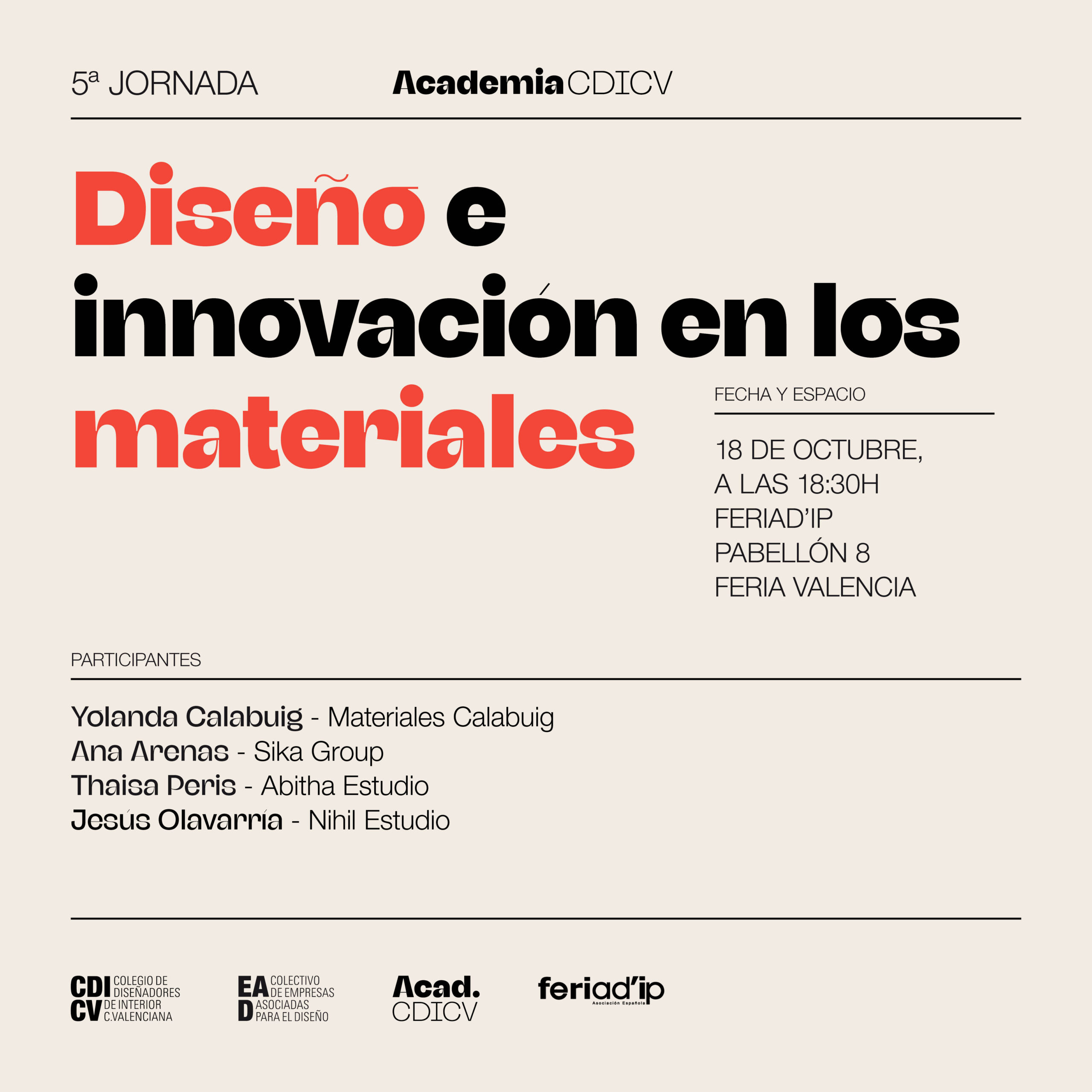 ACADEMIA CDICV · DISEÑO E INNOVACIÓN EN LOS MATERIALES